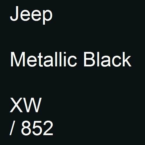 Jeep, Metallic Black, XW / 852.